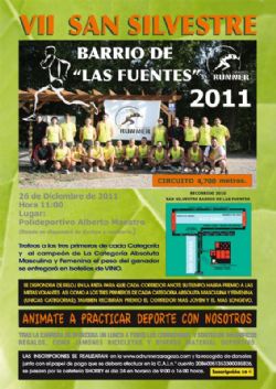 La VII San Silvestre «Barrio de Las Fuentes» 2011 se disputará el lunes 26 de diciembre en el entorno del C. D. M. Alberto Maestro