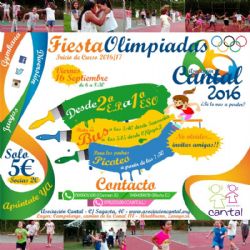 Olimpiadas Cantal 2016. Fiesta Inicio Curso