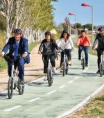 Abre el primer tramo del carril bici que conectará Zaragoza con Cuarte