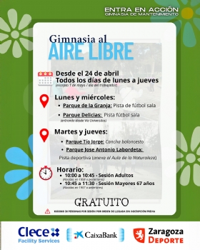 Actividad Física al Aire Libre, para adultos y seniors