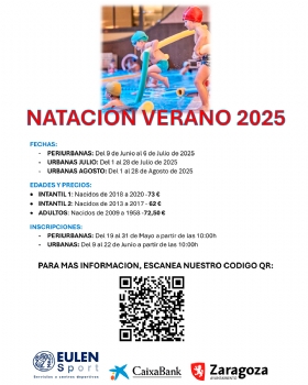 Cursillos de Natación en Verano 2025