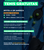 «Invita a un amigo» en los cursillos municipales de tenis