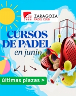 Últimas plazas para los Cursillos de Pádel en junio