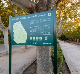 El Parque Grande José Antonio Labordeta estrena seis circuitos señalizados de running