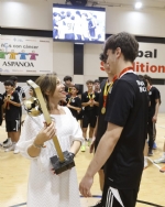 La alcaldesa Natalia Chueca felicita al BM por una temporada histórica que sitúa a Zaragoza en la élite del balonmano base español
