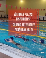 Aún quedan plazas para los cursos de actividades acuáticas 2026/2027