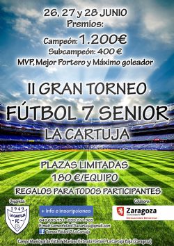 Apúntate al «II Torneo de Fútbol 7 La Cartuja»