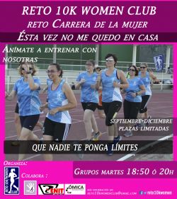 El «Reto 10k Women Club» abre dos grupos de iniciación al «running» para mujeres entre 18 y 50 años