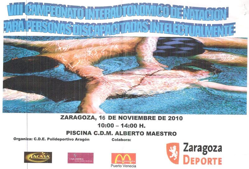 VIII Campeonato Interautonomico de Natación para personas con discapacidad intelectual - IV Memorial Juan A. Mazón