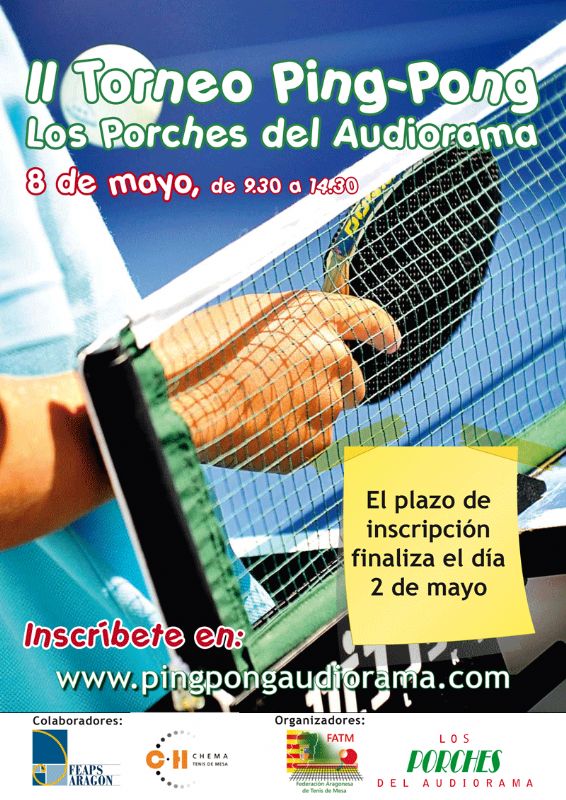 II Torneo Popular de Tenis de Mesa «Los Porches del Audiorama»