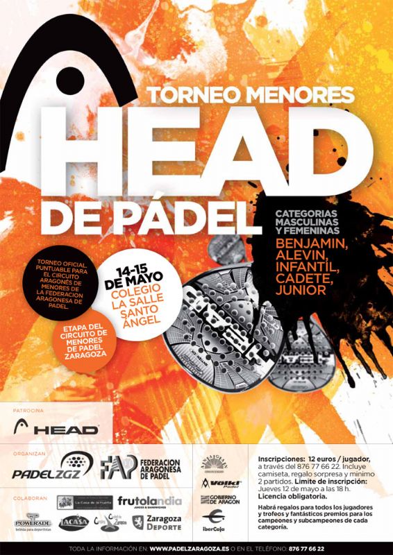 Torneo HEAD de Menores. 3ª Etapa Circuito Padel Zaragoza