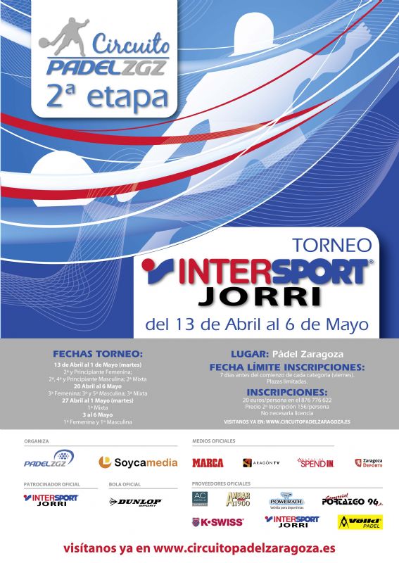 Comienzo del Torneo de Pádel «Intersport Jorri» - 2ª Etapa del «Circuito Pádel Zaragoza 2012»