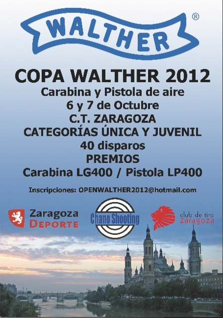 Copa Walther 2012 - Carabina y pistola de aire