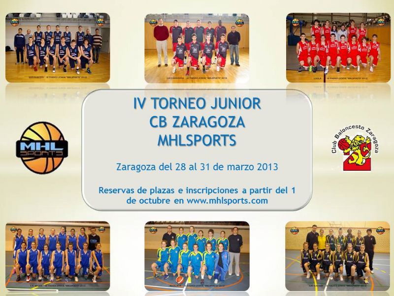 IV Trofeo «MHL Sports - CB Zaragoza» de Baloncesto Junior