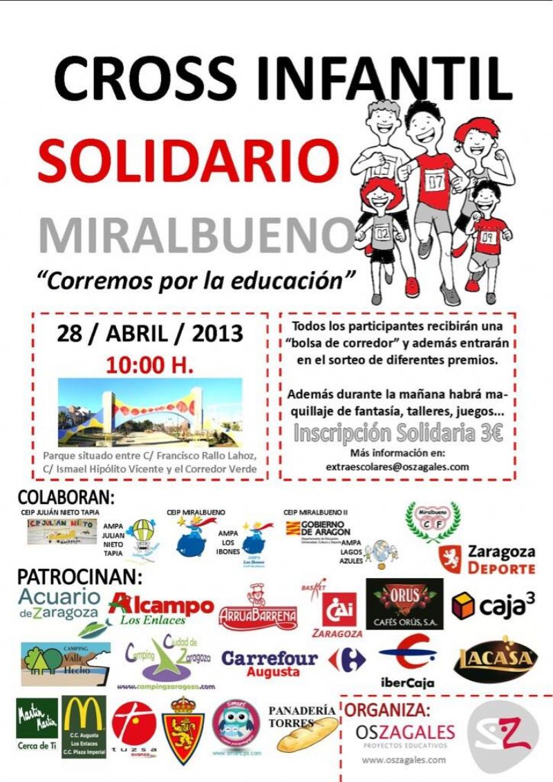 Cross Infantil Solidario Miralbueno «Corremos por la educación»