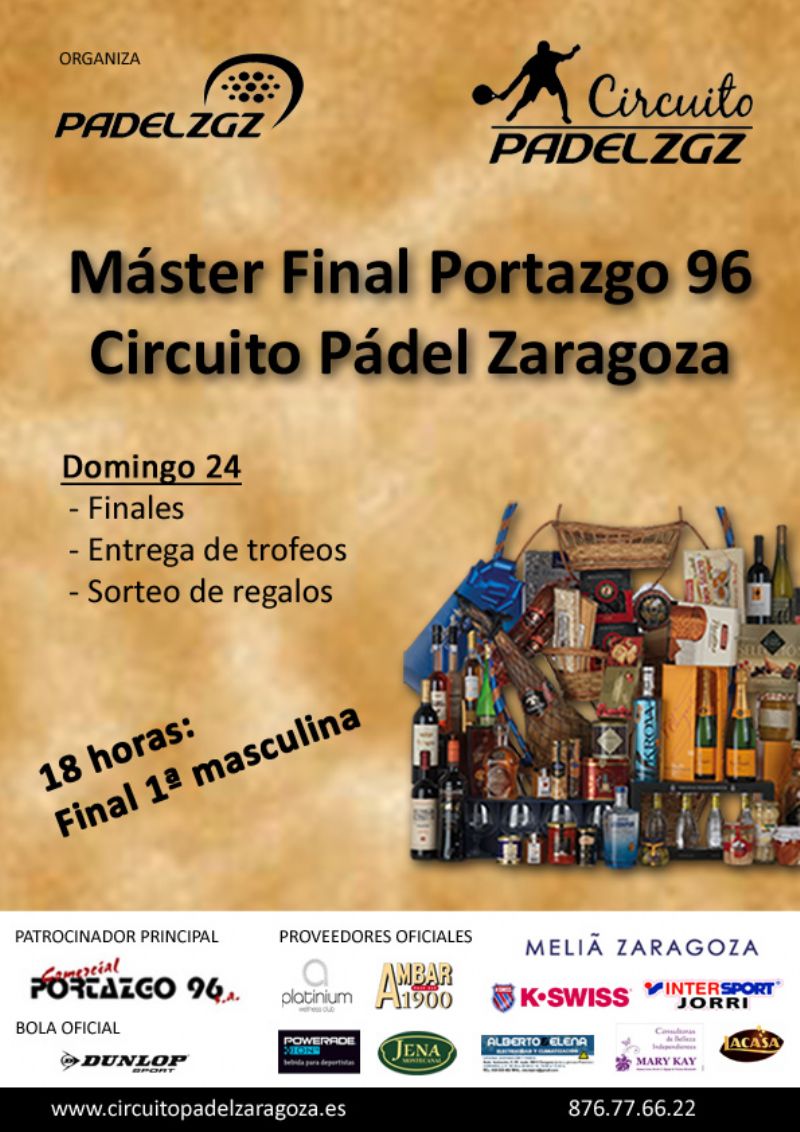 Finales de Master Portazgo 96 de Pádel Zaragoza