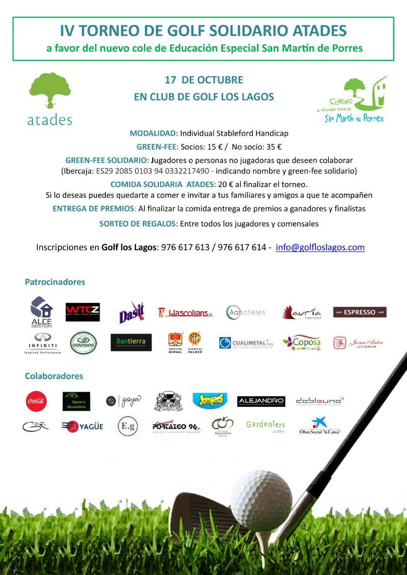 IV Torneo de Golf Solidario ATADES