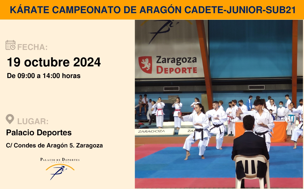 Campeonato de Aragón Cadete, Junior y Sub-21 de Kárate