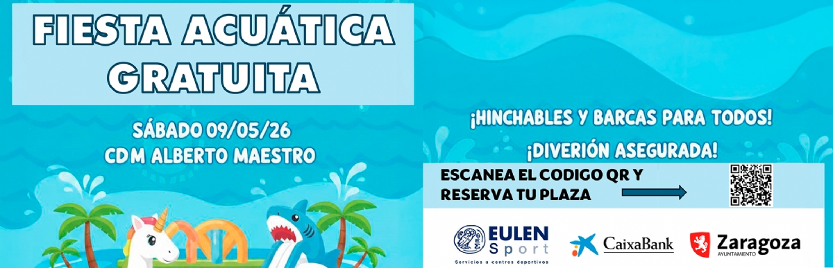 Fiesta acuática gratuita para niñ@s 2026