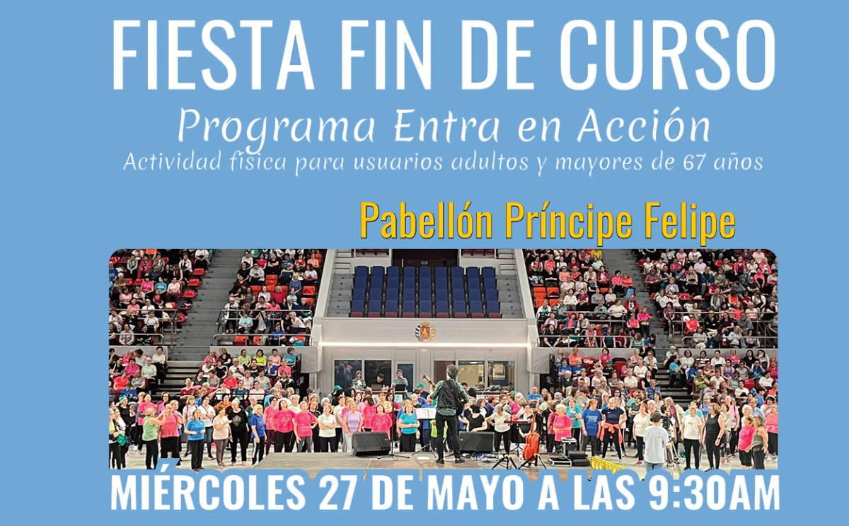 Fiesta Fin de Curso del programa «Actividad física para adultos y personas mayores de 67 años»