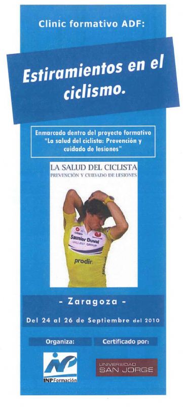 I Clinic ADF de 'Estiramientos en el ciclismo'