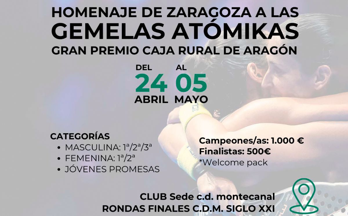 Fase final del Gran Premio Caja Rural de Aragón. Homenaje de Zaragoza a las Gemelas Atómikas.