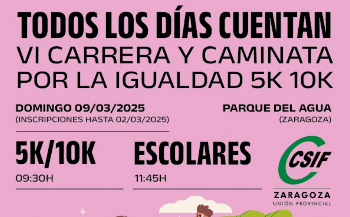 VI Carrera y Caminata por la Igualdad 5k 10k «Todos los días cuentan»