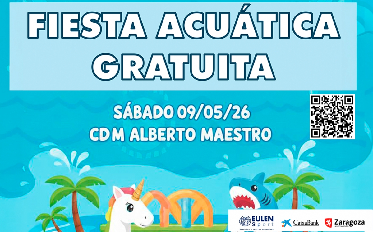 Fiesta acuática gratuita para niñ@s 2026