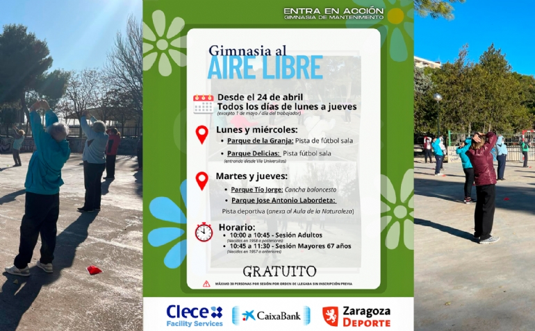 Actividad Física al Aire Libre, para adultos y seniors
