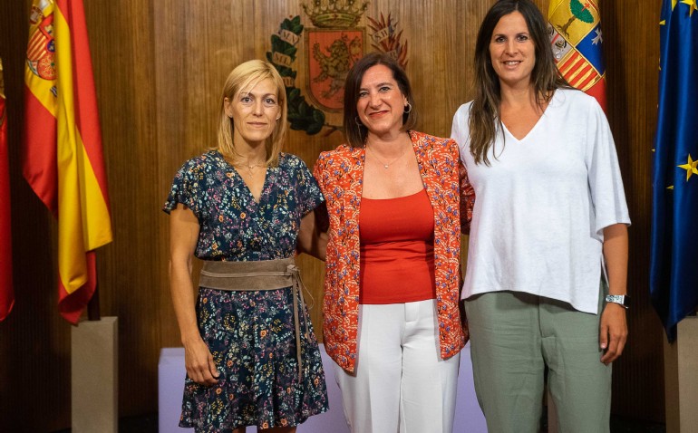 Recepción a la zaragozana Ana Belén Fernández, campeona de Europa de judo
