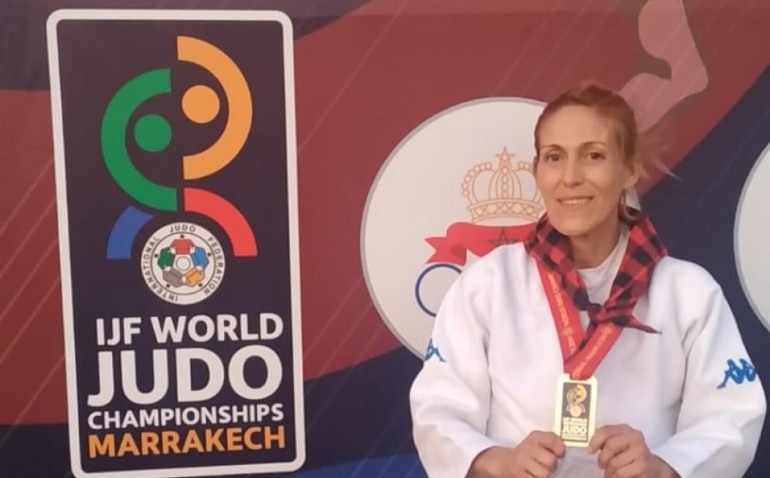 La zaragozana Ana Belén Fernández, campeona del mundo de judo