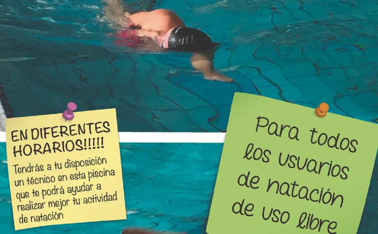 Mejora tu técnica de natación de manera gratuita en varias piscinas cubiertas municipales