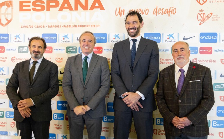 Zaragoza se prepara para recibir a la selección española de baloncesto el 23 de febrero