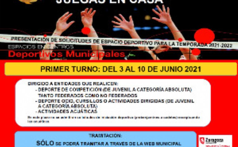 Las entidades y clubes deportivos pueden reservar su espacio en las instalaciones municipales para la próxima temporada