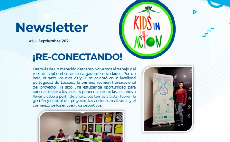 Newsletter #5 del Proyecto «Kids in Action» Septiembre 2021