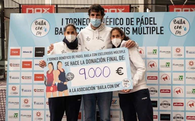 Éxito deportivo y solidario del I Torneo Benéfico Pádel Baila con Esclerosis Múltiple