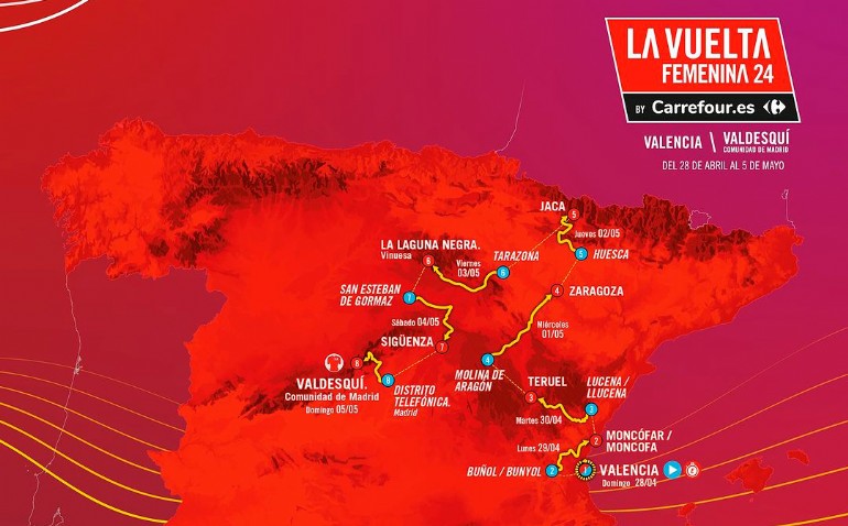 La II edición de la Vuelta Ciclista a España Femenina tendrá un final de etapa en Zaragoza