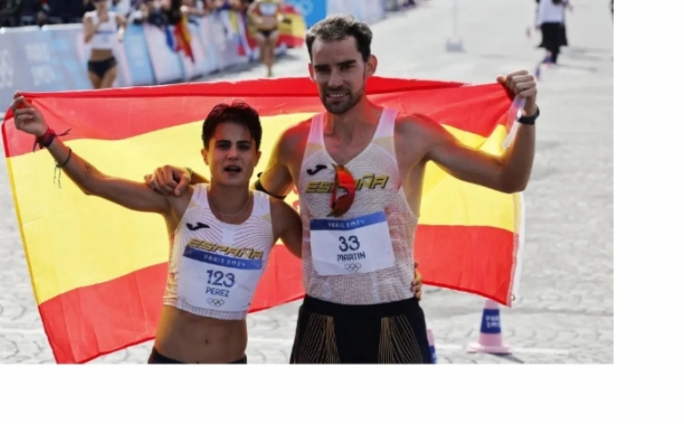 María y Álvaro, la pareja de oro del atletismo español