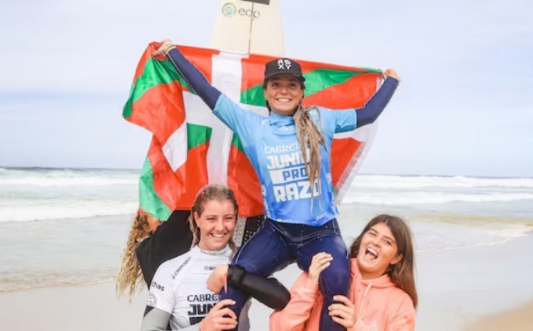 Annette Gonzalez-Etxabarri revalida el título europeo junior de surf