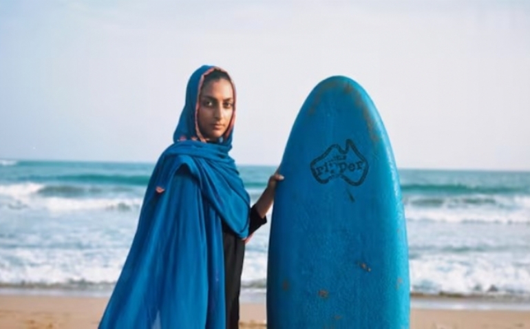 Shahla Yasini, la primera mujer surfista de Irán