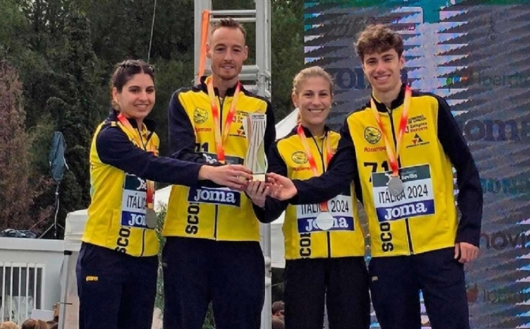 El Scorpio-71, subcampeón de España de cross en el relevo mixto