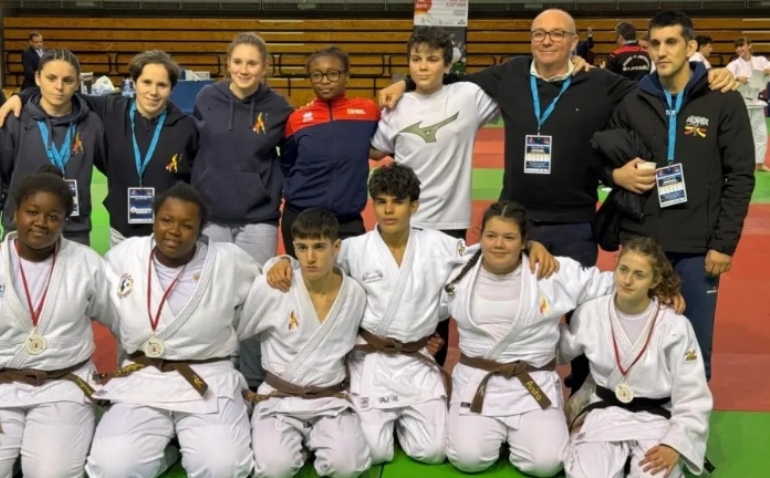 La judoca aragonesa Ballalo Coulibaly, campeona de la Supercopa de España cadete