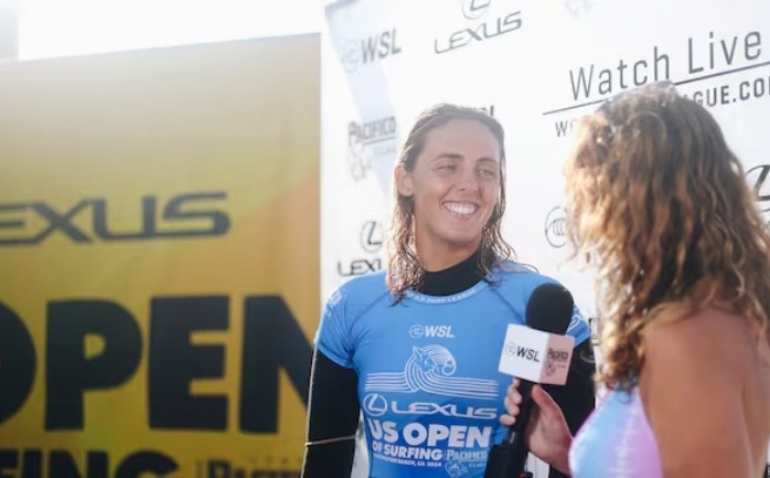 Nadia Erostarbe, primera surfista nacional en la máxima división mundial