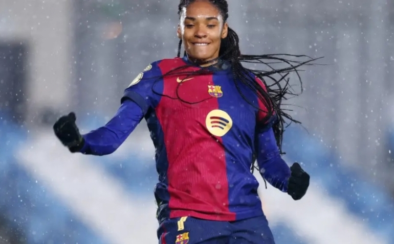 La zaragozana Salma Paralluelo se sale en el primer clásico de las semifinales de la Copa de la Reina (0-5)