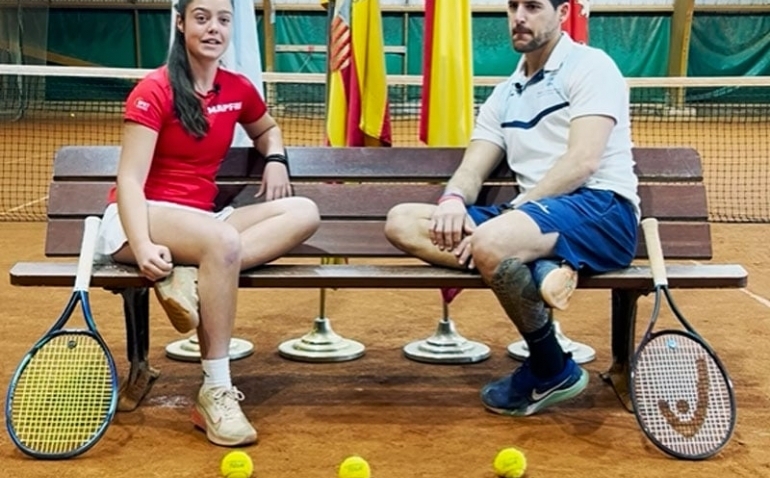 Paula Cortés y Samuel Arauzo, orgullo aragonés en la Selección Española de Tenis