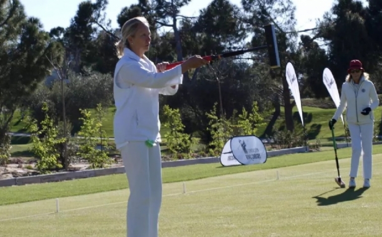 Carlota Escribano, la madrina del cróquet en Aragón