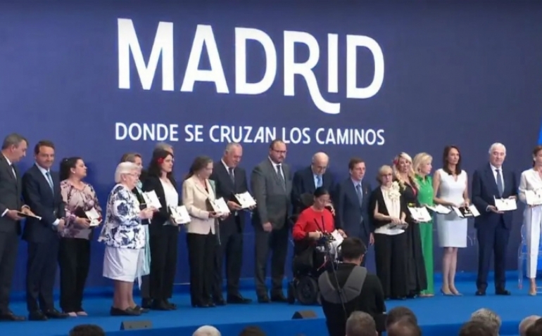 Teresa Perales recibe la Medalla de Honor de Madrid por San Isidro