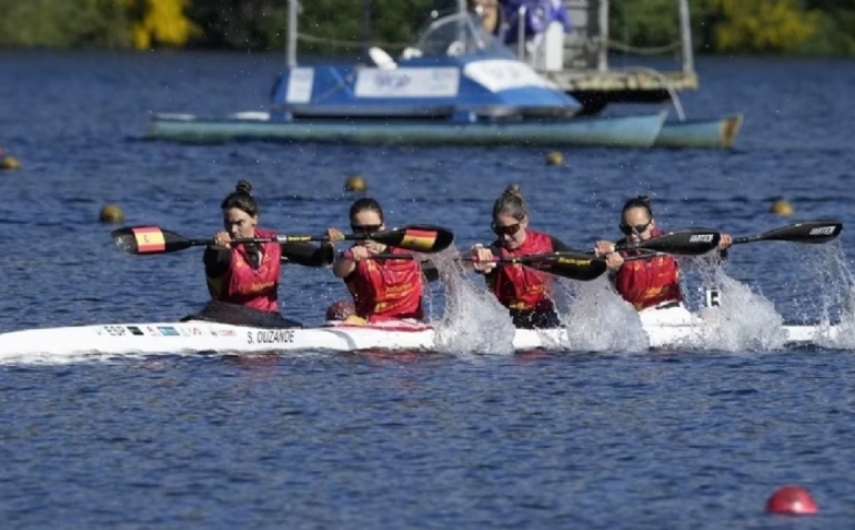 El K4 femenino, reluciente oro