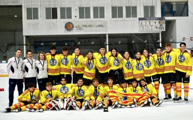 Aragón conquista el primer Campeonato de España de Autonomías de Hockey Hielo U16