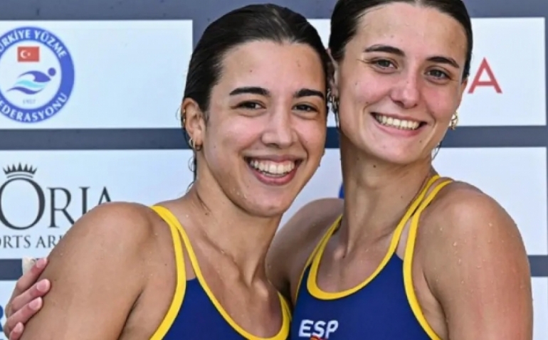Las españolas Valeria Antolino y Ana Carvajal, campeonas de Europa de saltos sincronizados de 10 metros